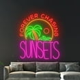 thumbnail image 5 of Handmadetneonsign Forever Chasing Sunsets Palm Tree Wall Art, Sunset Wall Decor, Island Wall Decor, 5 of 5