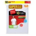 thumbnail image 1 of Hanes Mens Super Value 10-Pack ComfortSoft Crewneck, S, White, 1 of 1