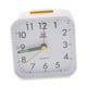 thumbnail image 5 of Pequeño despertador de viaje Reloj despertador analógico de cuarzo para mesita de noche Blanco, 5 of 9