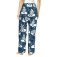 thumbnail image 3 of Pajama Pants Women, Snow penguin Sweatpants Soft Sleep Lounge Pants, Casual PJ Bottoms Pants with Pockets, 3 of 5