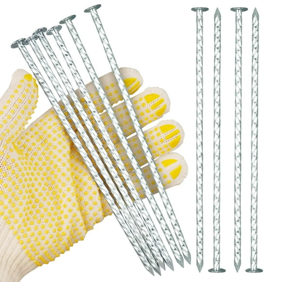 Estacas Espirales para Paisajismo JPOIP 8" de Alta Resistencia Galvanizadas (50)