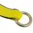 thumbnail image 5 of (20 Pack) 2" x12' Winch Lasso Strap with O Ring, Yellow - Car Tie Down Tire Straps for Trailers Auto Tow Car Hauler Wheel Net, 5 of 6