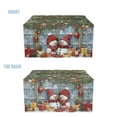 thumbnail image 4 of Psesaysky Waterproof Tissue Box Cover, Rectangle PU Leather Car Tissue Holder, Decorative Facial Paper Organizer Dispenser for Bathroom, Night Stands, Desk, 9.7"X5.2"X5.1" -Christmas Snowman Gift, 4 of 7