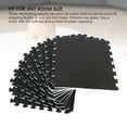 thumbnail image 3 of Foam Interlocking Tiles, Fluffy Climbing Area Rugs 10pcs Plush Interlocking Carpet  for Home Black,Pink, 3 of 7