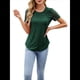 thumbnail image 1 of Camisetas de Corta para Mujer, Blusas Informales de Moda para Verano y . Conjuntos de Vacaciones Modernos. Verde Oscuro M, 1 of 10