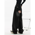 thumbnail image 5 of Women Wide Leg Baggy Jeans High Waist Y2K Cargo Pants Casual Loose Boyfriends Trousers Vintage Streetwear Black S, 5 of 8