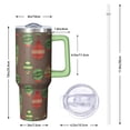 thumbnail image 2 of 40oz Merry Christmas Tumbler with Straw and Handle, Red Snowman Stainless Steel Insulated Cup Holiday Gift, 2 of 4