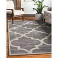 thumbnail image 1 of Unique Loom 3116021 7 x 10 ft. Austin Trellis Rectangular Rug, Gray, 1 of 5