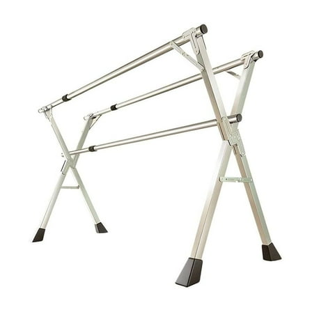 SOGA 2.0m Foldable Portable Standing Clothes Drying Rack – 3 Poles