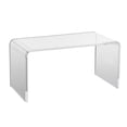 thumbnail image 5 of VEVOR Acrylic Coffee Table 32" C-Shaped Clear Acrylic End Table 16.3 in high Transparent Acrylic Side Table, for Coffee, Drink, Food, Snack used in Living Room, Courtyard, Terrace, 5 of 7