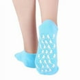 thumbnail image 5 of Moisturizing Gel Socks - Foot Moisturizing Socks for Dry Feet and Cracked Heel Spa Treatment, Relief Therapy Cracked Feet Repair with Moisturizer and Moisture Lotion Socks 2 Pack (Blue and Pink), 5 of 7