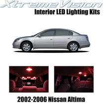 XtremeVision Interior LED for Nissan Altima Sedan 2002-2006 10 pcs Red Interior LED Kit   Installation Tool
