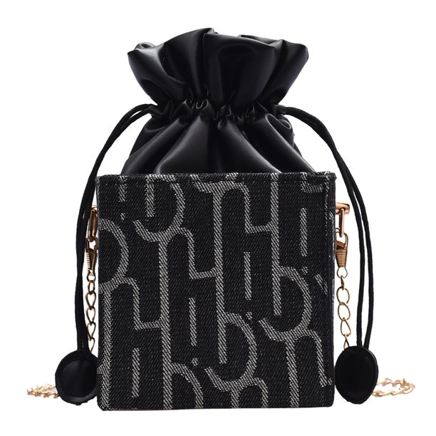 Bolsa Moda mujer cordón bandolera PU cuero caja cuadrada Crossbody bolso Tmvgtek Para Estrenar