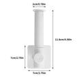 thumbnail image 4 of Soporte de papel higiénico Bearachild para montaje en pared blanco, 4 of 6