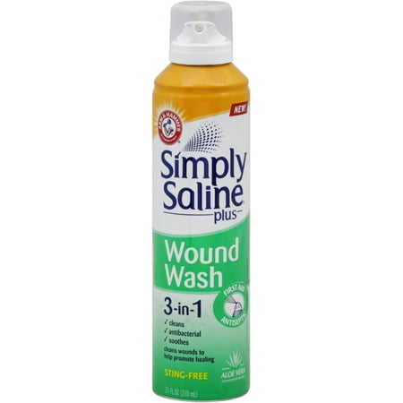 Simply Saline Plus Wound Wash 3-in-1 First Aid Antiseptic 7.10 oz