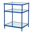 thumbnail image 2 of Furniture of America Tenne Glass Top Side Table, Blue, 2 of 5