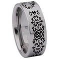 thumbnail image 3 of Rose Vine Tungsten Carbide Ring, 3 of 9