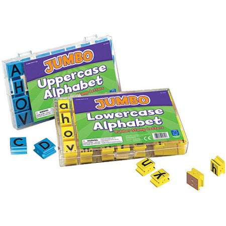 Educational Insights See and Stamp Jumbo Lowercase Alphabet Rubber Stamps