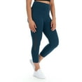 thumbnail image 4 of BSP Women's Active Capri Leggings with Sheer Mesh Panel & Hidden Pocket, 4 of 4