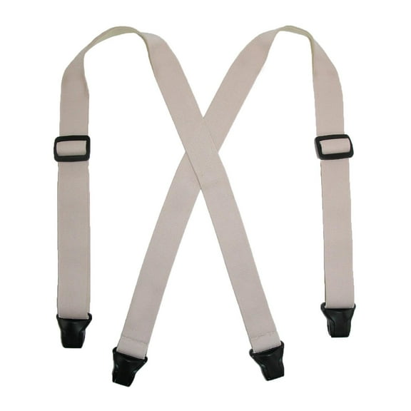 CTM Elastic Undergarment TSA Compliant Clip End Suspenders (Women)