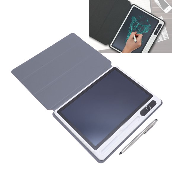 LCD Writing Tablet, 10.1 Inch Erasable Reusable Writing Pad, Electronic Writing Notebook Support Smart Lock Screen for Kids and Adults, Includes Stylus Pen