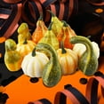 thumbnail image 3 of Foam Pumpkins DIY Decoration Mini Artificial Pumpkins for Halloween Decorate 12pcs Multicolor, 3 of 8