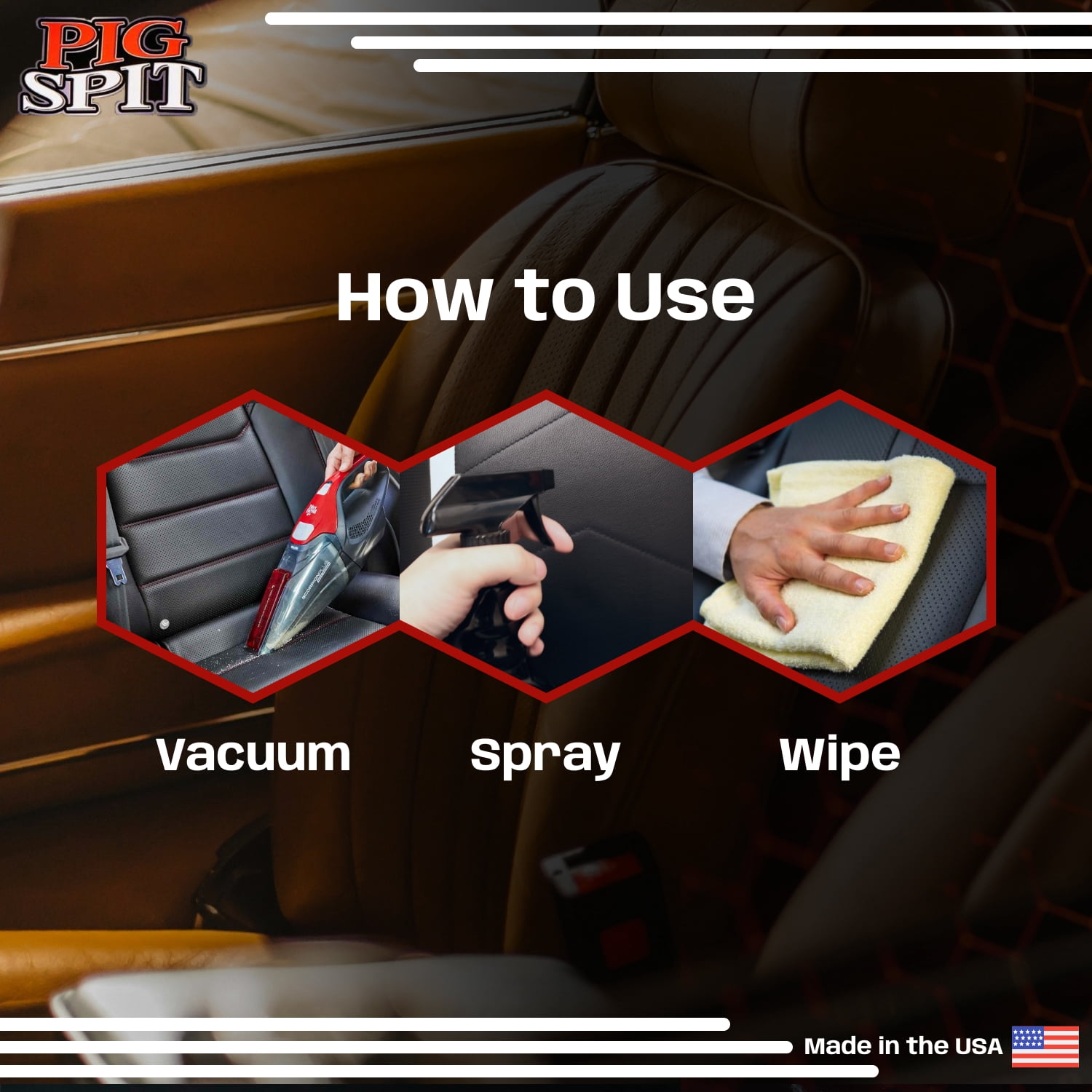 Pig Spit Leather Cleaner, 4-Pack