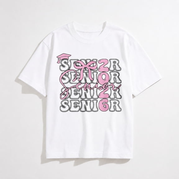 Senior 2026 Shirts Class of 2026 T-Shirt in My Senior Era Causal College Graduation Gifts Teacher Tee Tops