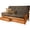 Gray/Butternut, variant on Kodiak Furniture Monterey Storage Frame with Fabric Mattress in Black/Espresso
