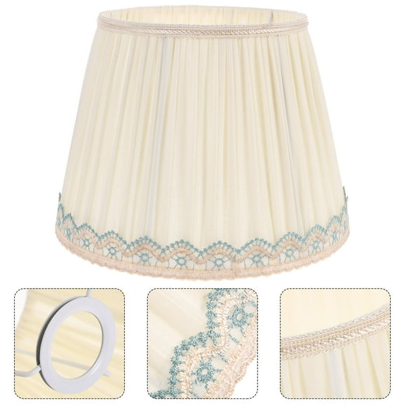 MLINS Lamp Cover Retro Style Lamp Shade E27 Light Socket Drum Floor Lamp Shade