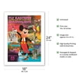 thumbnail image 2 of Walt Disney World - Fly Eastern Air Lines - Orlando Florida - Vintage Airline Travel Poster c.1980 - Fine Art Matte Paper Print (Unframed) 18x24in, 2 of 4