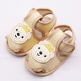thumbnail image 5 of Summer Baby Boy Girl Bear Pattern Hollow Sandals Cotton Infant Toddler Soft Sole Shoes First Walker, 5 of 7