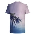thumbnail image 3 of ZZwxWA Mens Palm Tree T Shirts Summer Tropical Hawaii Ink Graphic Crew Neck Short Sleeve Tees Casual Stylish Vacation Beach Tops, 3 of 4