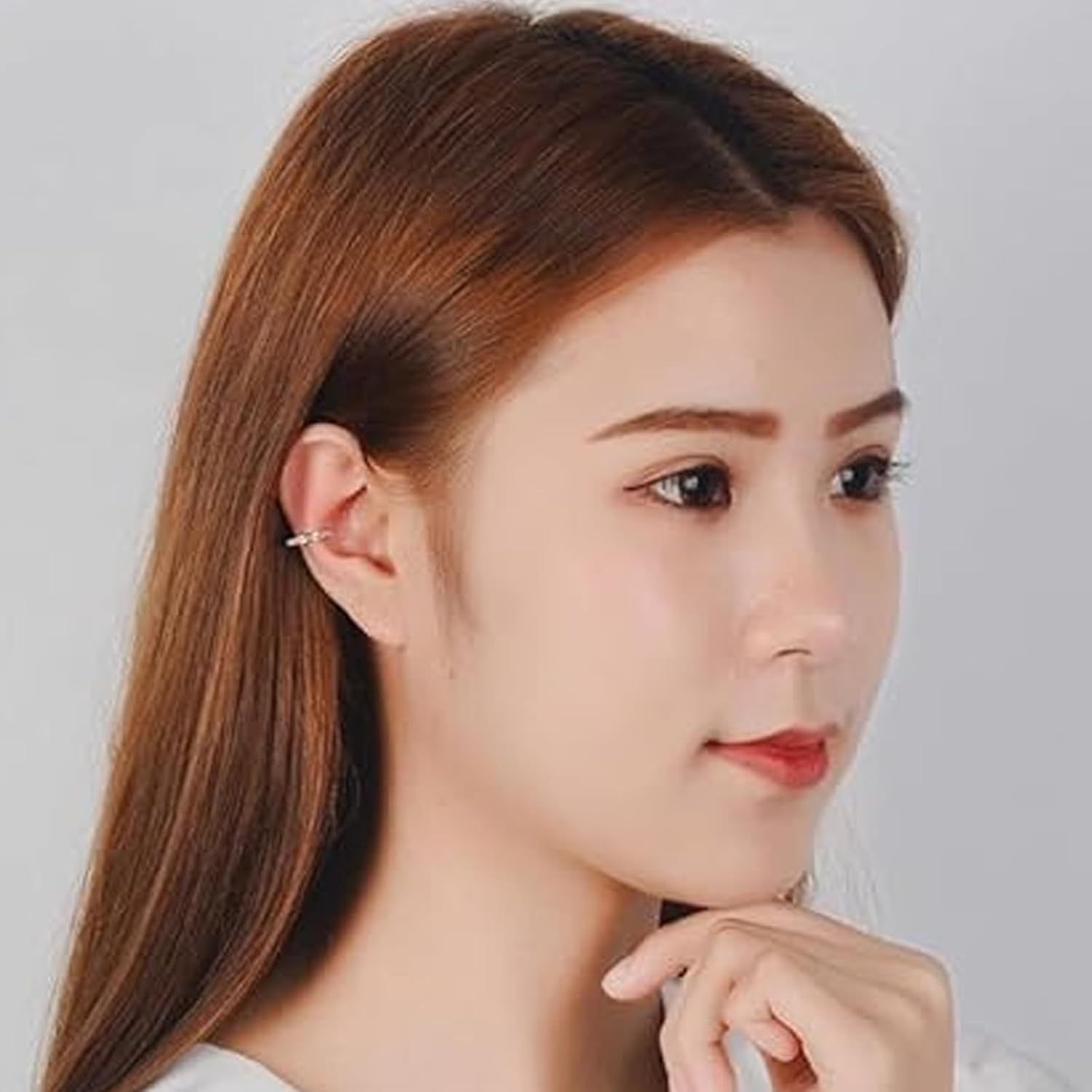 Fixura Clips D'oreille Ajustables Sans Piercing - Bijou Fin En Métal Pour Effet Manchette | Argent Et Or - 5