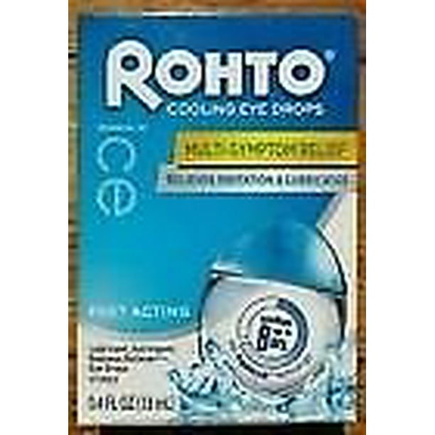 Rohto Ice Multisymptom, Cooling Eye Drops, All in One 8 Symptom Relief