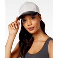 thumbnail image 1 of Collection Eighteen Mixed Media Fabrication Baseball Cap (Black/Heather Gray, One Size), 1 of 4