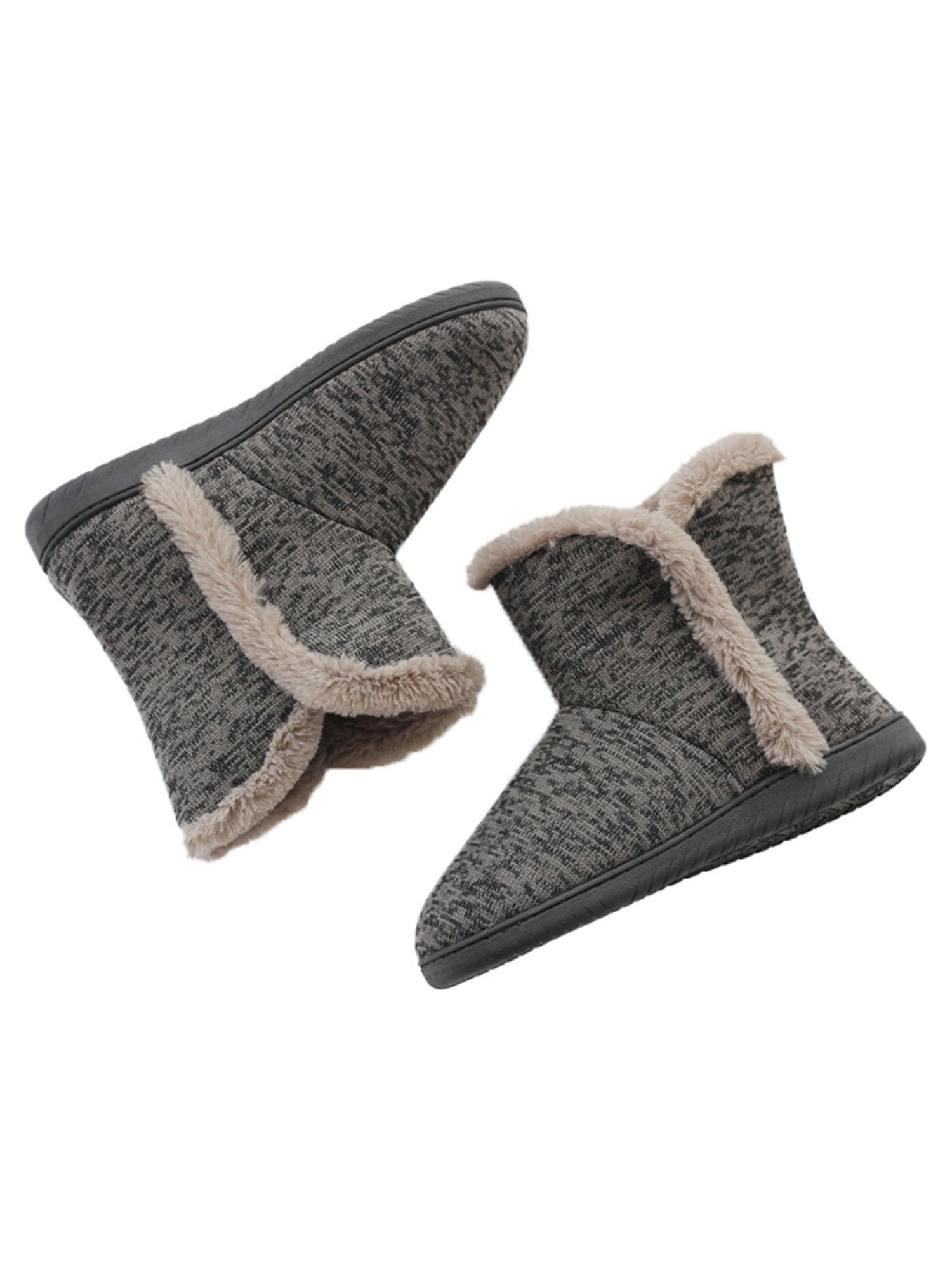 Mens Bootie Slippers Winter Boots Plush House Shoes WAY4 - image 3 of 4