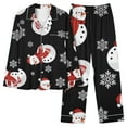 thumbnail image 5 of Xihbxyly Christmas Pajamas for Women, Women's Christmas Printed Pajama Set for Daily Home Wear Two-Piece Pajama Set with Pocket, 5 of 6