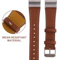 thumbnail image 3 of Miangastore UKCOCO Genuine Cowhide Leather Replacement Watch Straps for Fitbit Charge 2 Bands (Brown), 3 of 9