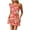 Red, variant on Women's Summer Floral Wrap Dress Bohemian Strapless One Shoulder Ruffle Casual Short Sleeveless Beach Vacation Style Dresses