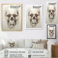 thumbnail image 4 of Designart "Graceful Bone Structure I" Skull Canvas Wall Art, 4 of 7