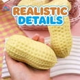 thumbnail image 5 of Giant Peanut Squeeze Toys, Slow Rising Food Theme Sensory Fidget Toy for Stress Relief, Office Desk Relaxation and Daily Use, 5 of 7
