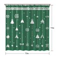 thumbnail image 5 of Red Christmas Bath Curtain,Colorful Balls Pine Trees Snowflake Bathroom Curtain Elegant Shower Curtains for Campus Bathroom Decor Christmas, 5 of 5