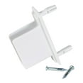 thumbnail image 2 of Rubbermaid 1950472 White FreeSlide Fixed Mount Wall End Bracket, 2 of 2