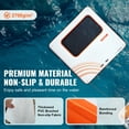 thumbnail image 3 of VEVOR Inflatable Floating Dock, 10x10FT Inflatable Dock Platform with 4*7FT Trampoline Mesh Pool, Non-Slip Floating Platform Water Mat with Portable Bag & Detachable Ladder for Pool Beach Relaxation, 3 of 9