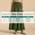 thumbnail image 2 of Long Skirts for Women Boho Maxi Skirt Summer Pleated Tiered A-Line Elastic High Waist Flowy Long Beach Skirt, 2 of 5