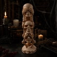thumbnail image 5 of Qjidjing Halloween Skeleton Figurine, Desktop Ornament, 12cm Resin Plastic Build, Three Skeleton Set, Tabletop Display, Mantel Shelf, Spooky Indoor Decor, 5 of 7