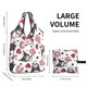 thumbnail image 4 of Bolsas de supermercado reutilizables grandes con dibujos animados de Sanrio Kuromi, reciclables, plegables, lavables e impermeables, 4 of 4