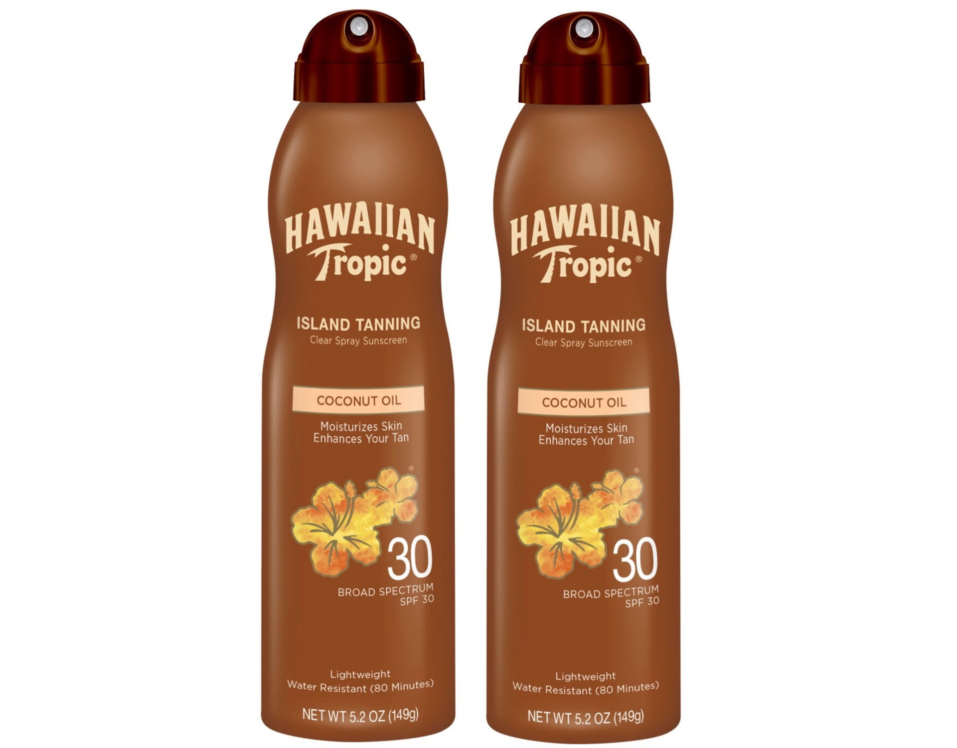 Hawaiian Tropic Protective Dry Oil CSpray SPF 30, 6oz (Pack of 2