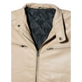 thumbnail image 4 of Veste Contemporaine en Cuir Tan pour Hommes, 4 of 7